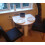 Drop Leaf Dining Table Small Oval Folding Space Saving Modern Breakfast Room 8