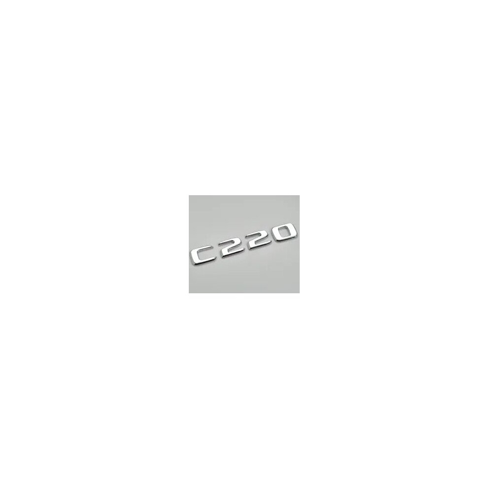 For Mercedes Benz C220 Chrome Silver Rear Boot Trunk Letter Number Badge Emblem-image-OPC-PBJDCGV-NEW