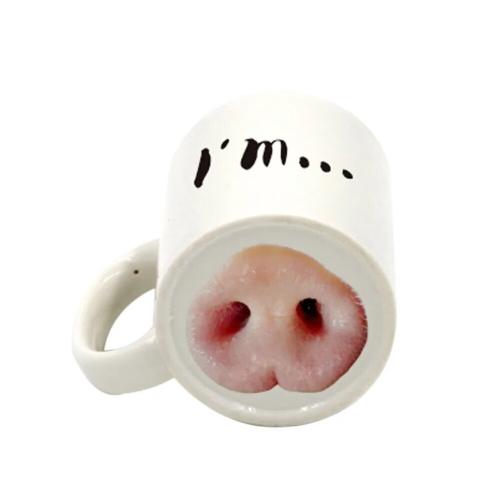 pig nose dog nose cup ceramic mug water cup coffee cup