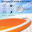ELECWISH (Orange (No Seat)) 11FT Inflatable Stand Up Paddle Board SUP w/Paddle 5