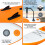 ELECWISH (Orange (No Seat)) 11FT Inflatable Stand Up Paddle Board SUP w/Paddle 6