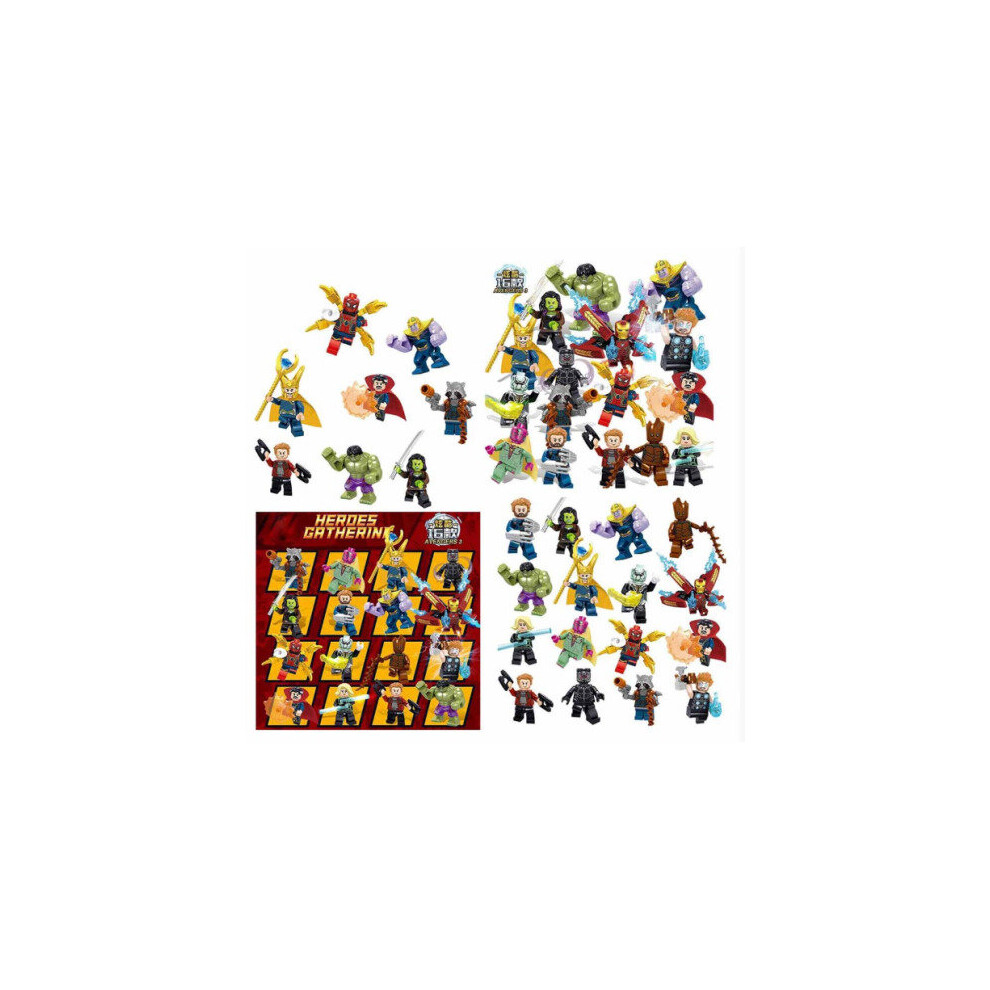 Xurikcoo 16Pcs Marvel Super Heroes Fit Lego Avengers Infinity War Mini Figures
