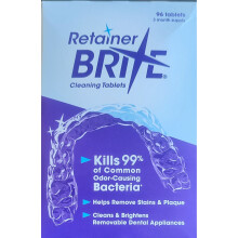 Retainer Brite Mouth guard Tablets 1-3 Months Supply of Retainer Cleaner 96 Tablets X 2