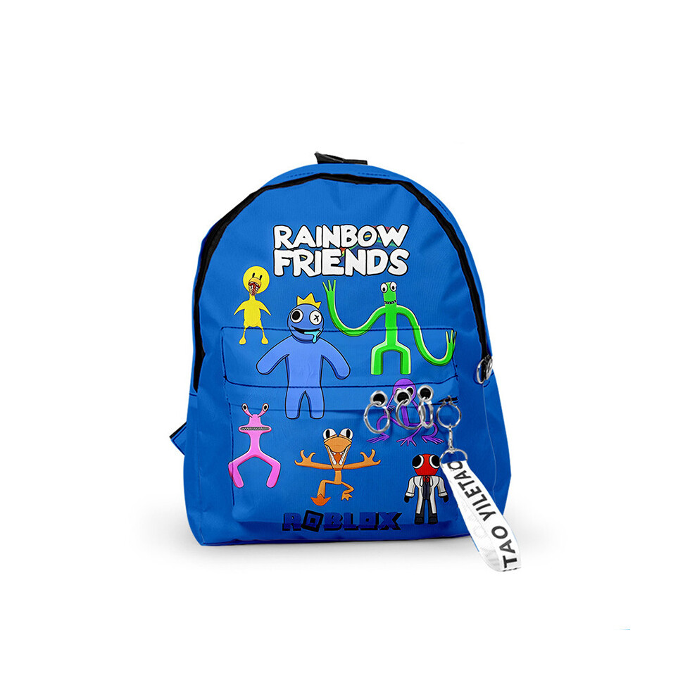(7 Friends) Rainbow Roblox 14in Friends Backpack Rucksack Schoolbag Travel Kids Xmas Gift