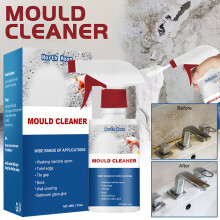 Mould Cleaner Foam, Household Mildew Removal Foam Spray, Mildew Deodorant Decontamination Spray for Kitchen Bathroom, Removes Stains, Rich Foam, Easy