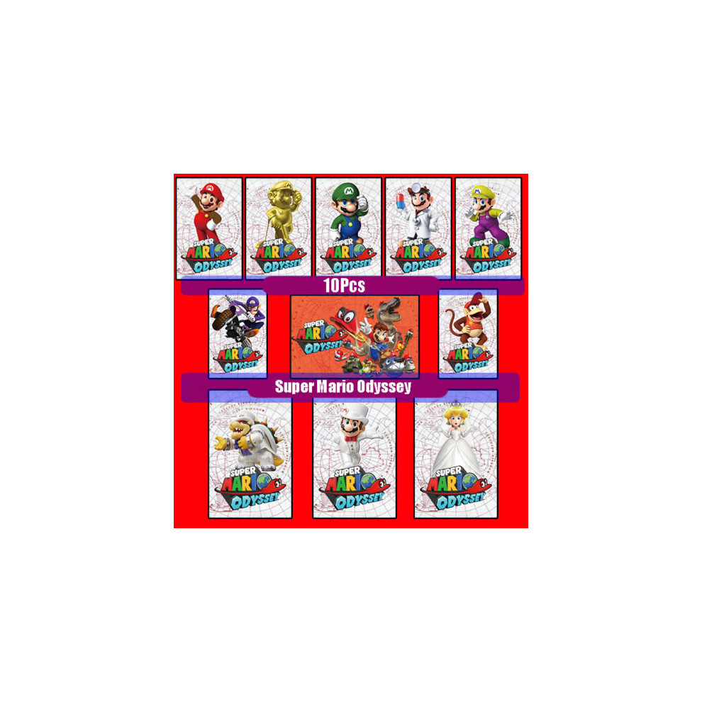 For Nintendo Switch Super Mario Odyssey NFC Amiibo Compatible Card Set