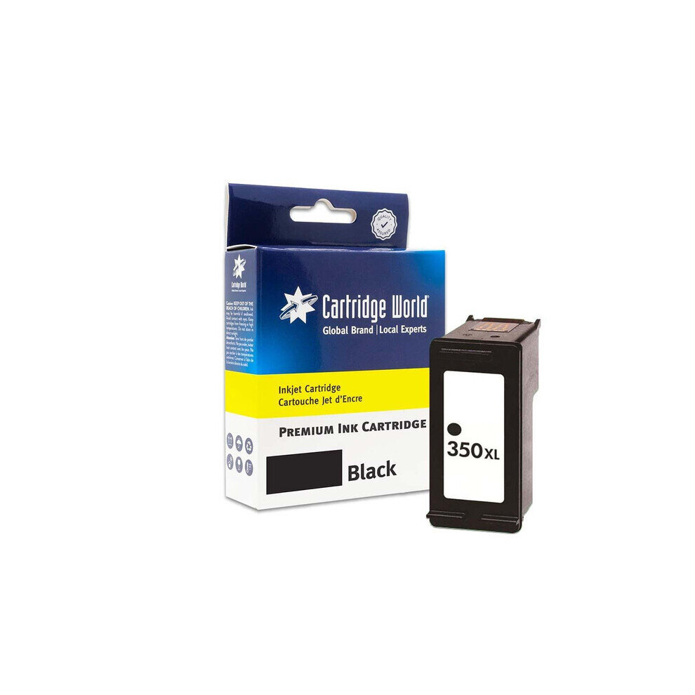 Compatible with HP 350XL High Yield Black Inkjet Cartridge (CB336EE)