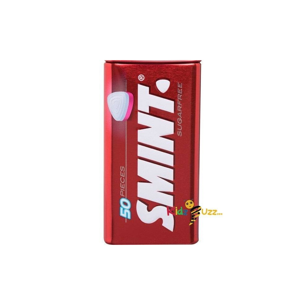 (Pack of 6) Smint XXL Strawberry Sugarfree 50 Mints Tin