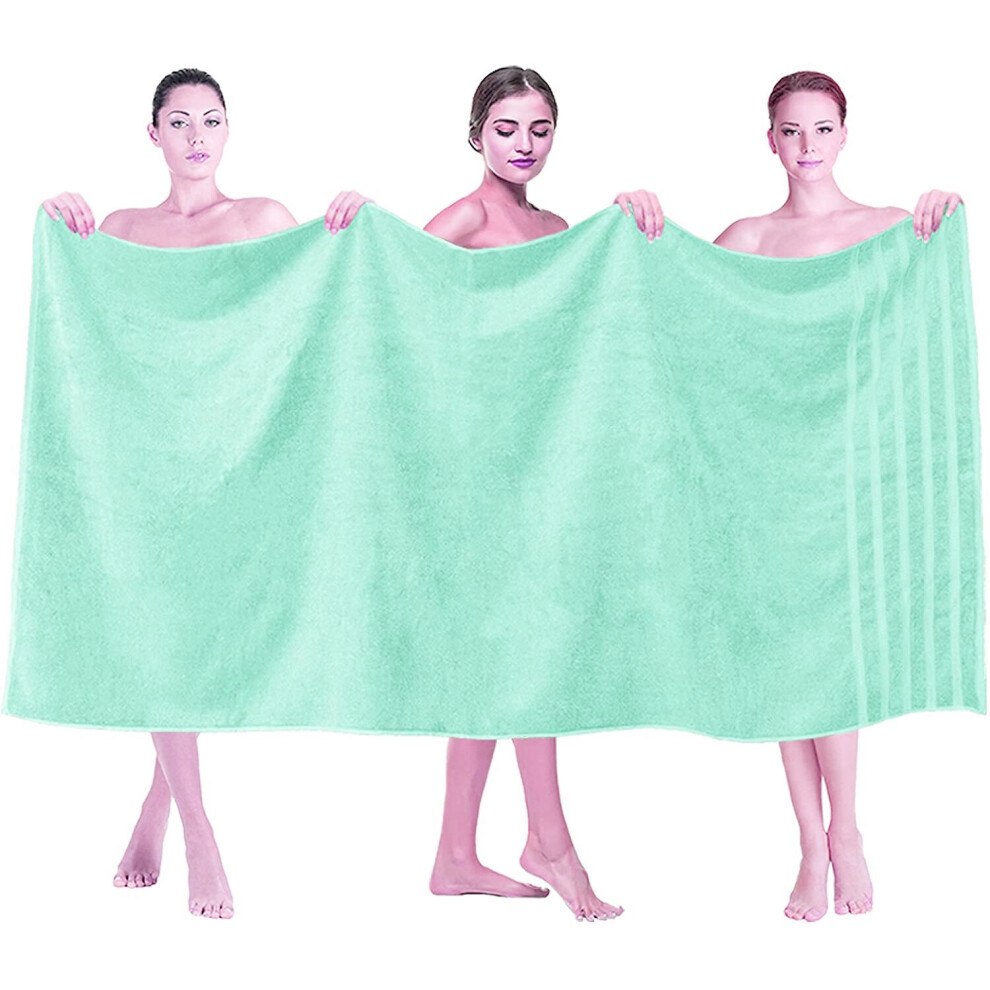 (Aqua) Extra Large Super Jumbo Bath Sheet Towel 100% Egyptian Cotton Bath Sheets