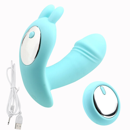 (Blue) G-spot vibrator Dildo vibrator Rabbit Vibrators 1