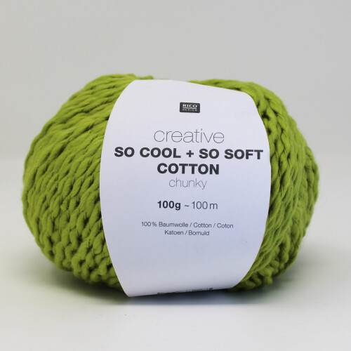 Knitting Wool Creative Green Coloured Chunky Soft Hand Wash Yarn Lime