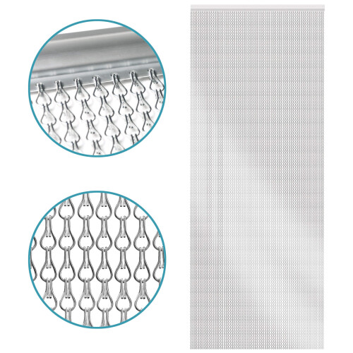 Homefront Aluminium Door Fly Chain Curtain Screen 1