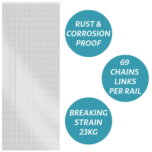 Homefront Aluminium Door Fly Chain Curtain Screen 2