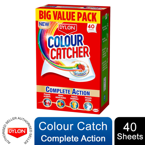 Dylon Dylon Colour Catcher Complete Action Laundry Sheets, 40 Sheets