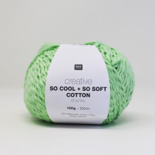 Knitting Wool Vibrant Coloured Chunky Soft Hand Wash Yarn Pastel Green