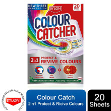 Dylon Colour Catcher 2in1 Protect & Revive Laundry Washes, 20 Sheets