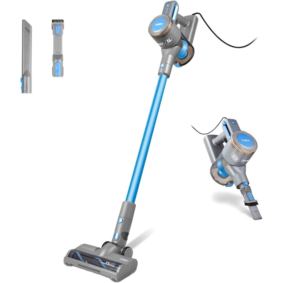 Tower T513006 Vl20 3-In-1 Corded Vacuum Cleaner With Hepa Filter, 400W, 1L, Aqua Blue