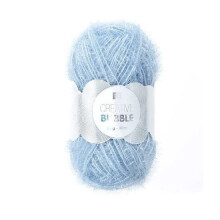 Knitting Wool Creative Bubble Bright Coloured Washable Yarn Light Blue