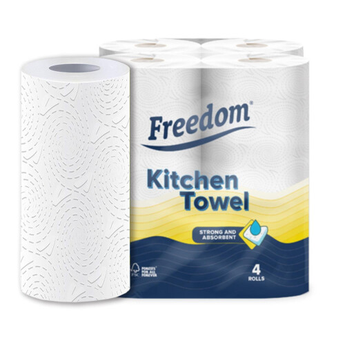 Freedom Freedom Super Strong & Absorbent MultiPurpose Kitchen Paper Roll, 24 Rolls 1