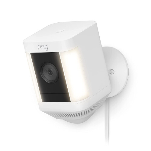 Ring Introducing Ring Spotlight Cam Plus, Plug-in | Two-Way Talk, Color Night Vision, and Security Siren (2022 release) - White 1