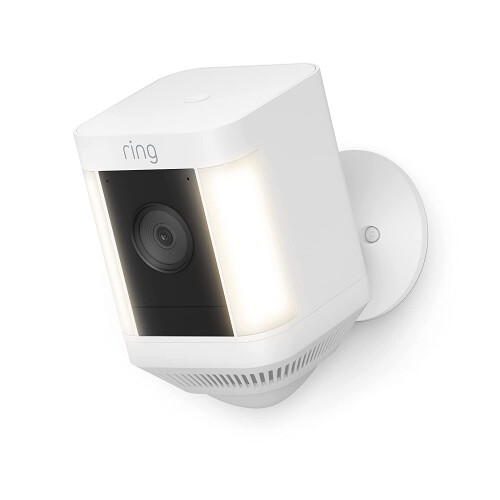 Ring Ring Spotlight Cam Plus (Battery-Powered) - Two-Way Talk, Color Night Vision & Security Siren, White 1