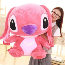 (Angel, 40CM) Kawaii Stitch Long ears Plush toys Disney cute Dolls Soft Pillows for baby kids Dear person gift