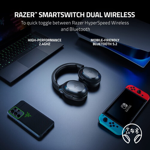 Razer Razer Barracuda X Wireless Gaming & Mobile Headset (PC, Playstation, Switch, Android, iOS): 2022 Model - 2.4GHz Wireless + Bluetooth - .. 1