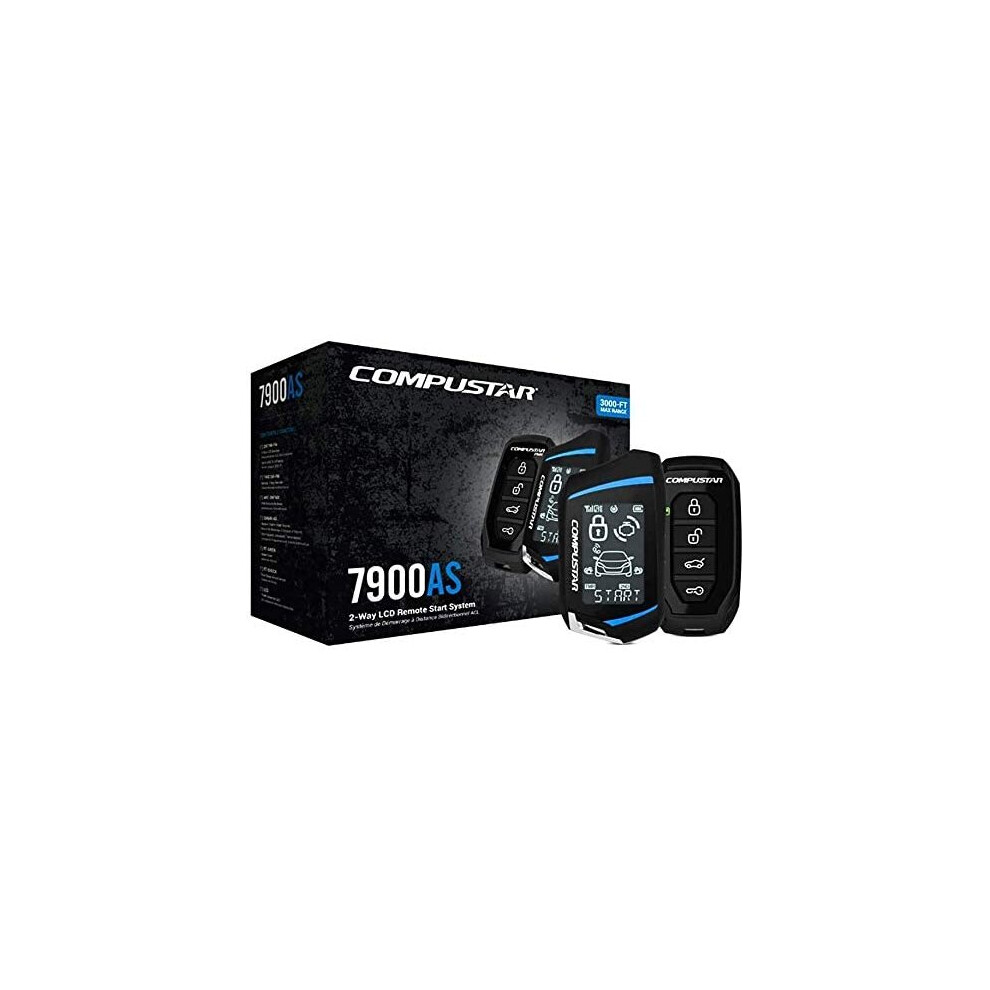 Compustar CS7900-AS All-in-One 2-Way Remote Start and Alarm Bundle w/ 3000 feet Range