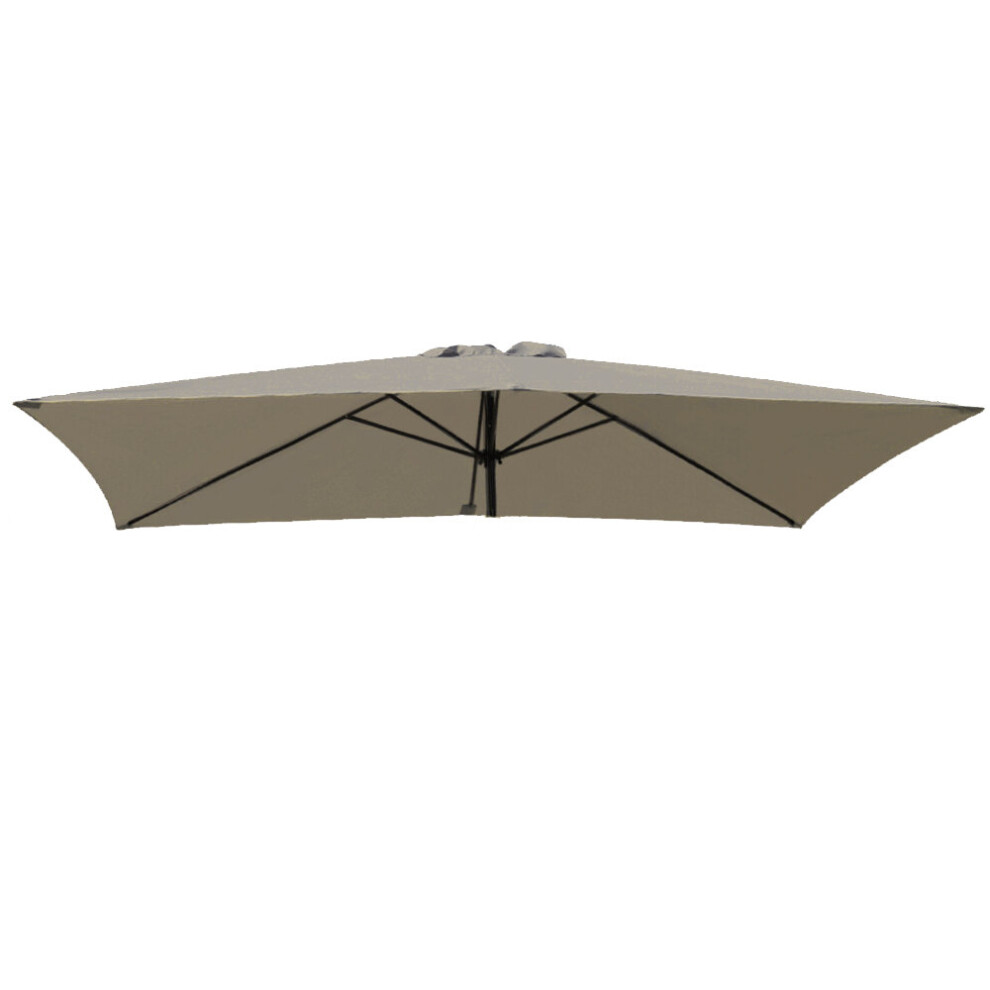 Green Bay (3X2m, Taupe) Greenbay 3X2m 2.5M 2.7M 3M Replacement Parasol Garden Patio Umbrella Fabric Canopy