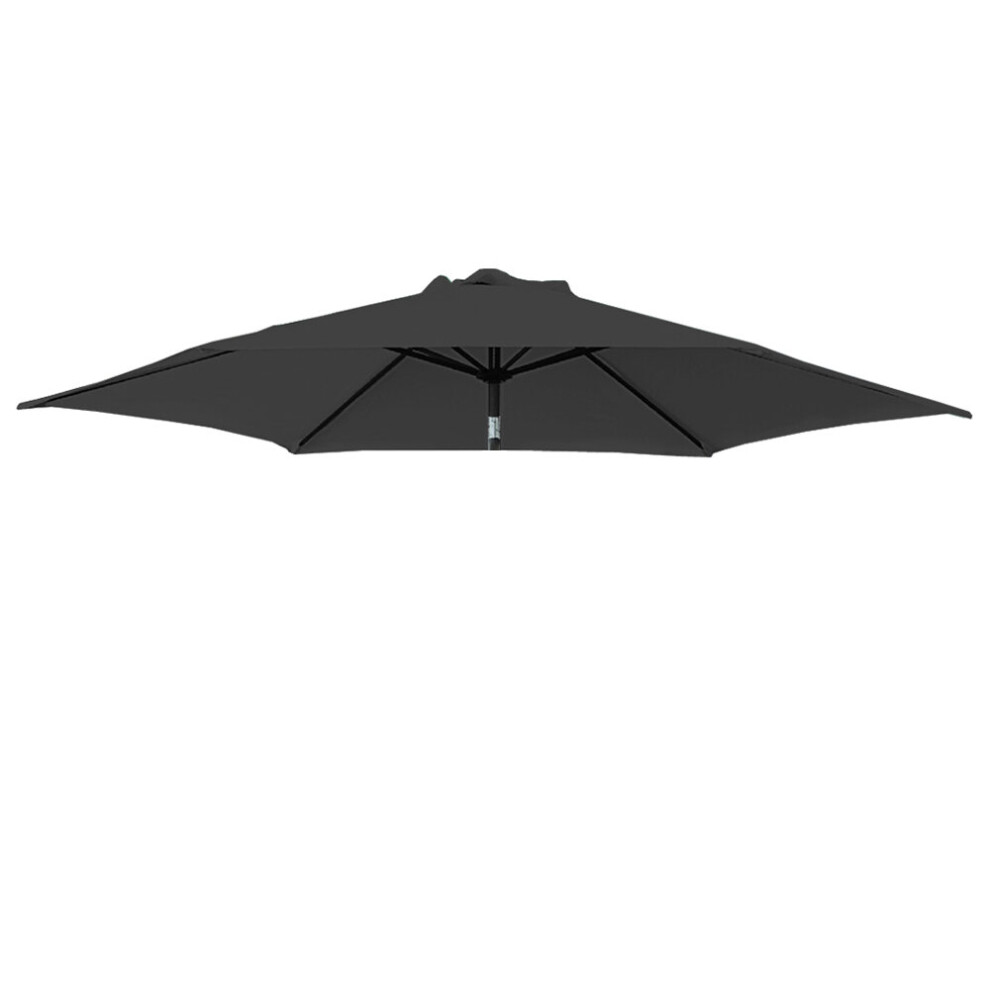 (2.5m, Black) Greenbay 3x2m 2.5m 2.7m 3m Replacement Parasol Garden Patio Umbrella Fabric Canopy