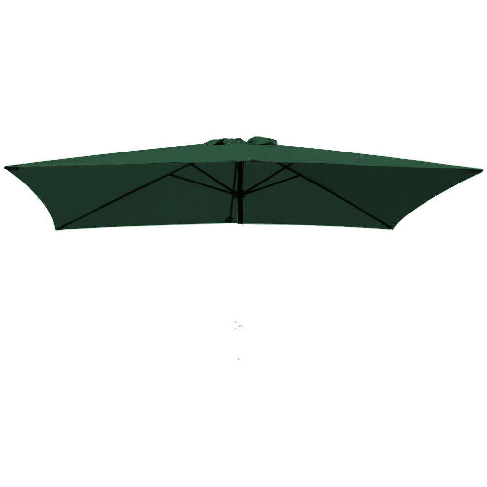 (3x2m, Green) Greenbay 3x2m 2.5m 2.7m 3m Replacement Parasol Garden Patio Umbrella Fabric Canopy