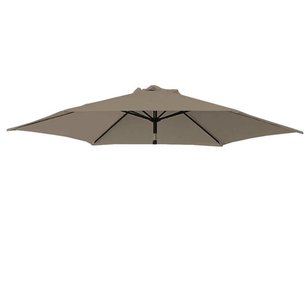 (3m, Taupe) Greenbay 3x2m 2.5m 2.7m 3m Replacement Parasol Garden Patio Umbrella Fabric Canopy