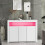 High Gloss Sideboard Display Cabinet with LED Lights 2