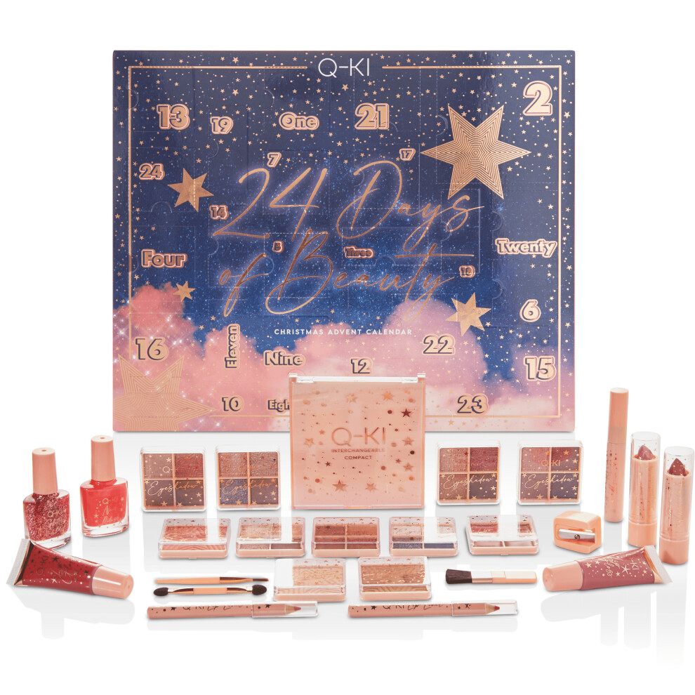 Q-KI 24 Days Of Beauty Advent Calendar 2022 24 Pieces