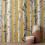 Fine Decor Fine Decor Birch Trees Mustard Wallpaper Modern Contemporary Paste The Wall 3