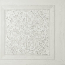 Fine Decor Carved Wood Panel Off White Wallpaper Modern Floral Contemporary