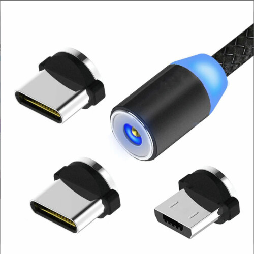 3 In 1 Magnetic Phone Charge Cable USB Micro USB Type-C Lightning 1