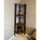 Corner Shelving Unit Small Vintage Industrial Bookcase Tall Rustic Storage Cabinet 1