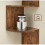 Rustic Shelving Unit Wall Floating Bookcase Corner Vintage Wood Storage Display 5