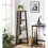 Corner Shelving Unit Small Vintage Industrial Bookcase Tall Rustic Storage Cabinet 3