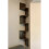 Rustic Shelving Unit Wall Floating Bookcase Corner Vintage Wood Storage Display 2