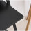 Small Writing Desk Industrial Computer PC Table Black Metal Office Workstation 3