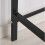 Small Writing Desk Industrial Computer PC Table Black Metal Office Workstation 4