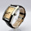Armani EMPORIO ARMANI AR0154 Rectangular Beige Dial Brown Strap Men's Watch 3