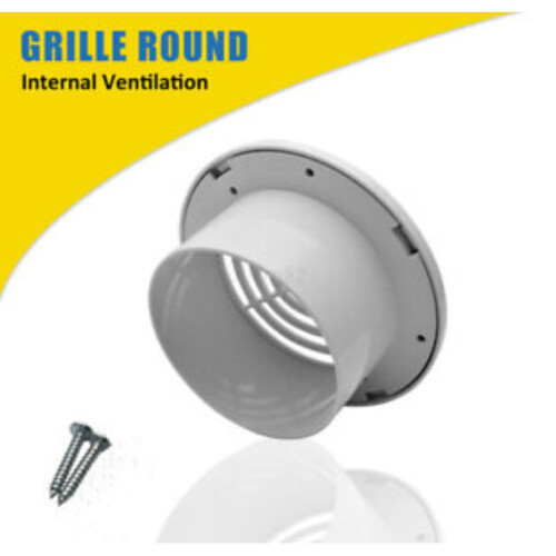 4" 100mm Air Vent Grille Ventilation Ceiling Wall Mount Air Vent ABS 1