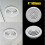 4" 100mm Air Vent Grille Ventilation Ceiling Wall Mount Air Vent ABS 3