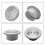 4" 100mm Air Vent Grille Ventilation Ceiling Wall Mount Air Vent ABS 5