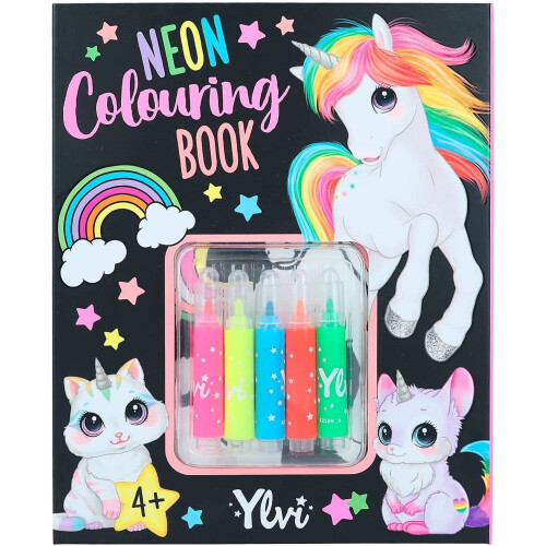 Ylvi Neon Colouring Book Set