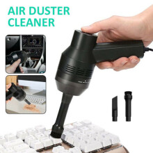 Cordless Electric Air Duster Vacuum Cleaner For Car PC Laptop Console Keyboard