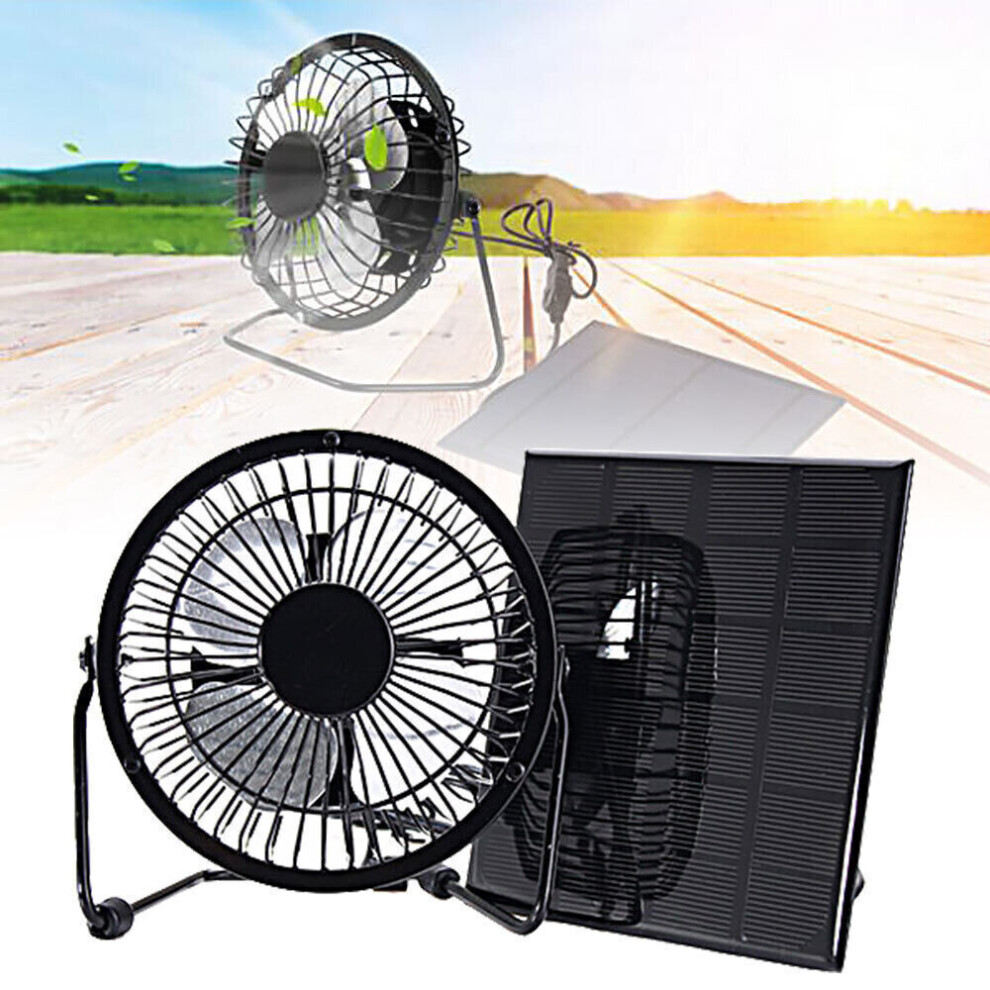 Solar Panel Fan 5W Solar Plate Power Bank Cooling Fan For Greenhouse